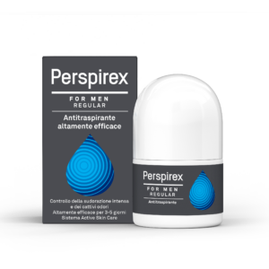 confezione con prodotto roll-on Perspirex Regular per uomini